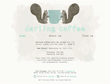 Tablet Screenshot of darlingcoffeenyc.com